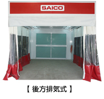 簡易塗装ブース　スーパープレップ 後方排気式