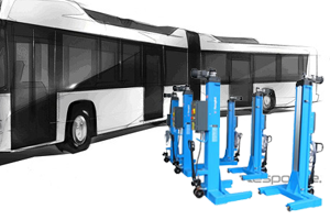 連節バス用移動式整備リフト