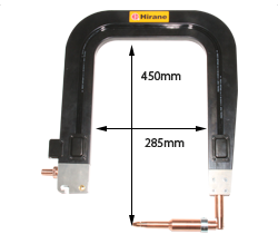 水冷式片面スポット溶接ホルダ